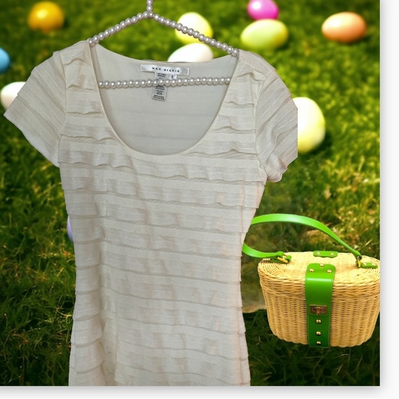 Max Studio Ivory Fitted Dress - Picture 2 of 3